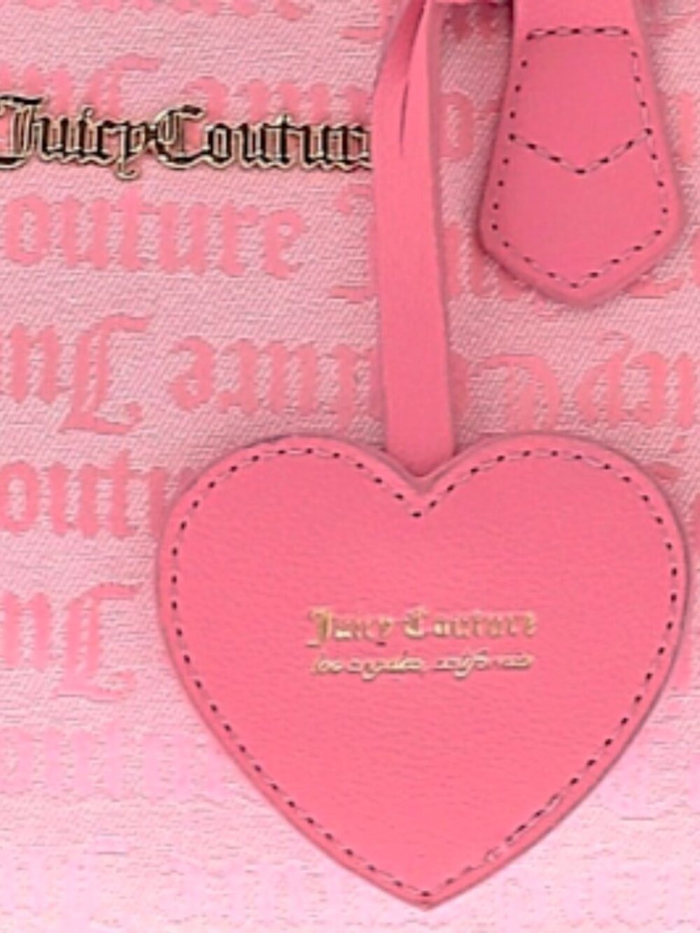 Juicy Couture Pink Embossed Logo Satchel - Excellent Condition - Picture 2 of 5